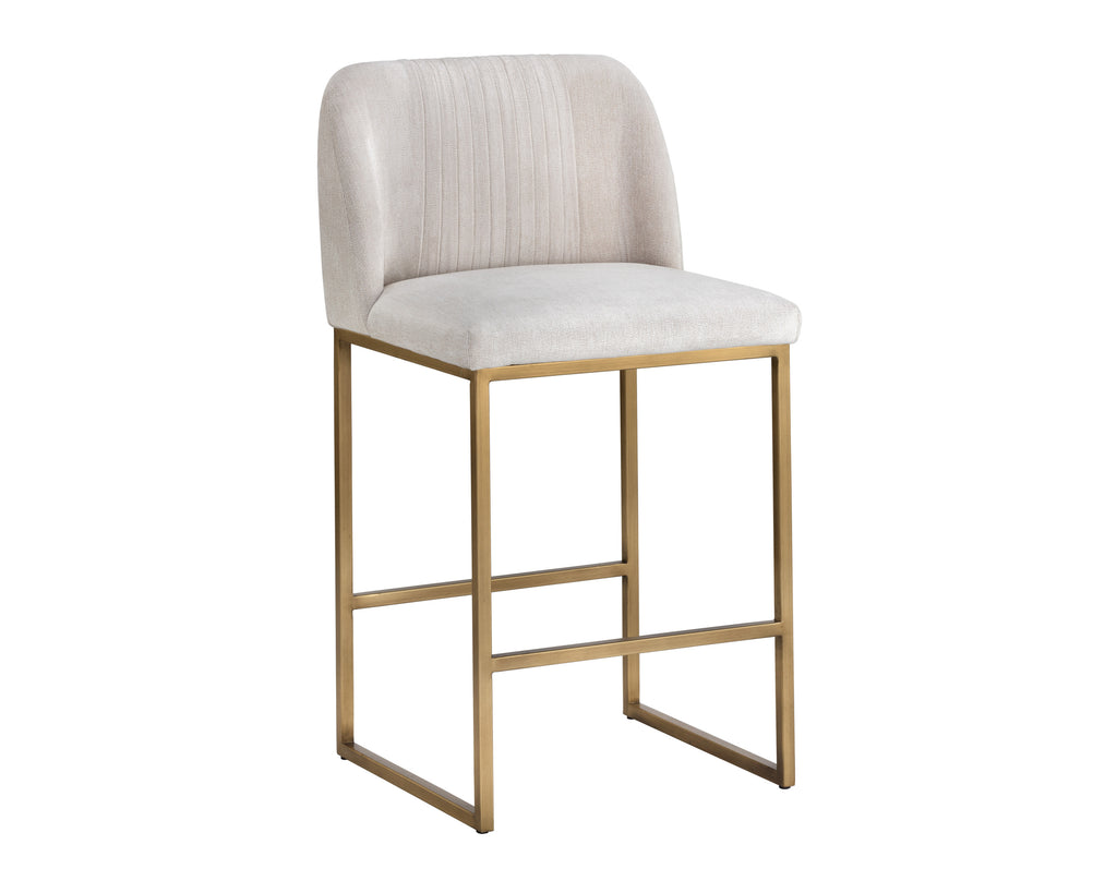 Nevin Counter Stool - Polo Club Muslin | Sunpan Furniture - 105088