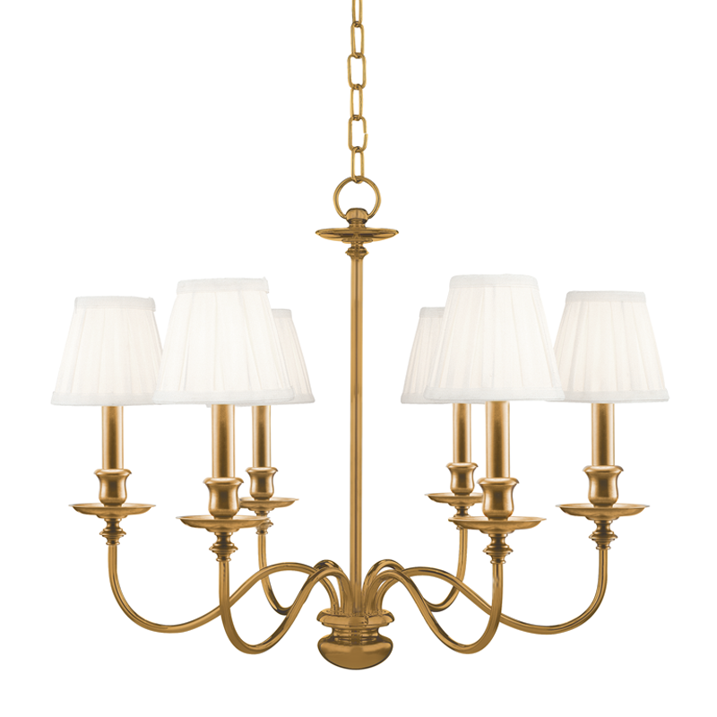 Menlo Park Chandelier | Hudson Valley Lighting - 4036-AGB