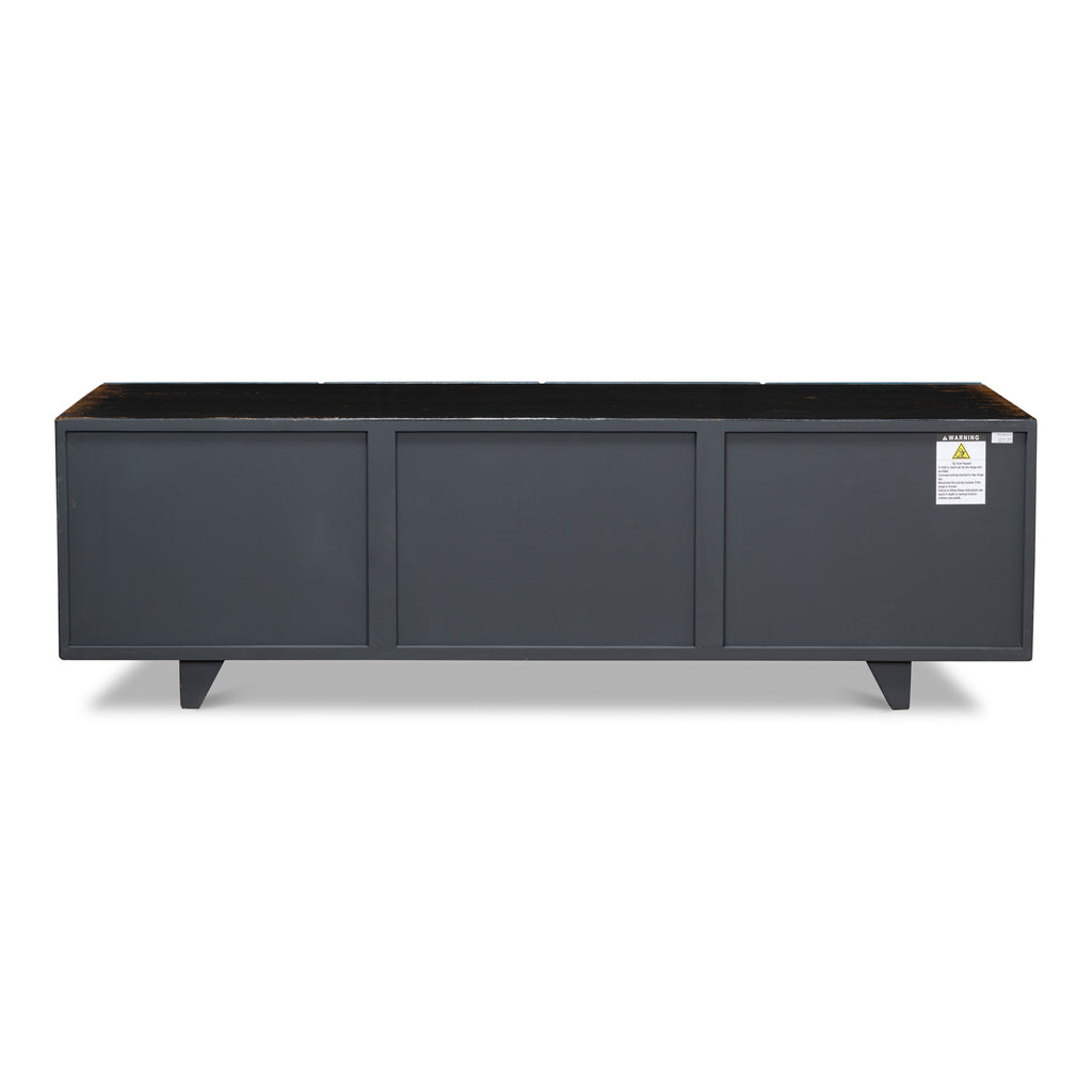 Low Wall Console For Tv Blue | Sarreid - 40373