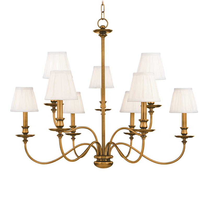 Menlo Park Chandelier | Hudson Valley Lighting - 4039-AGB