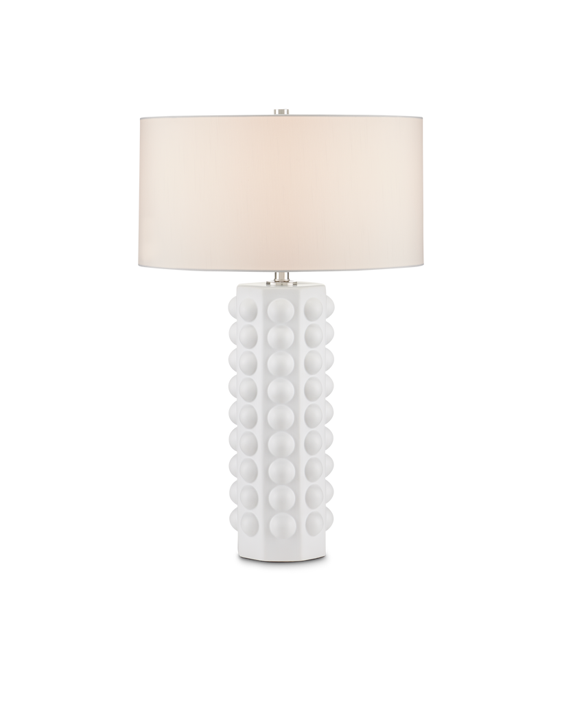 Currey & Co Cassandra White Table Lamp | 6000-0870