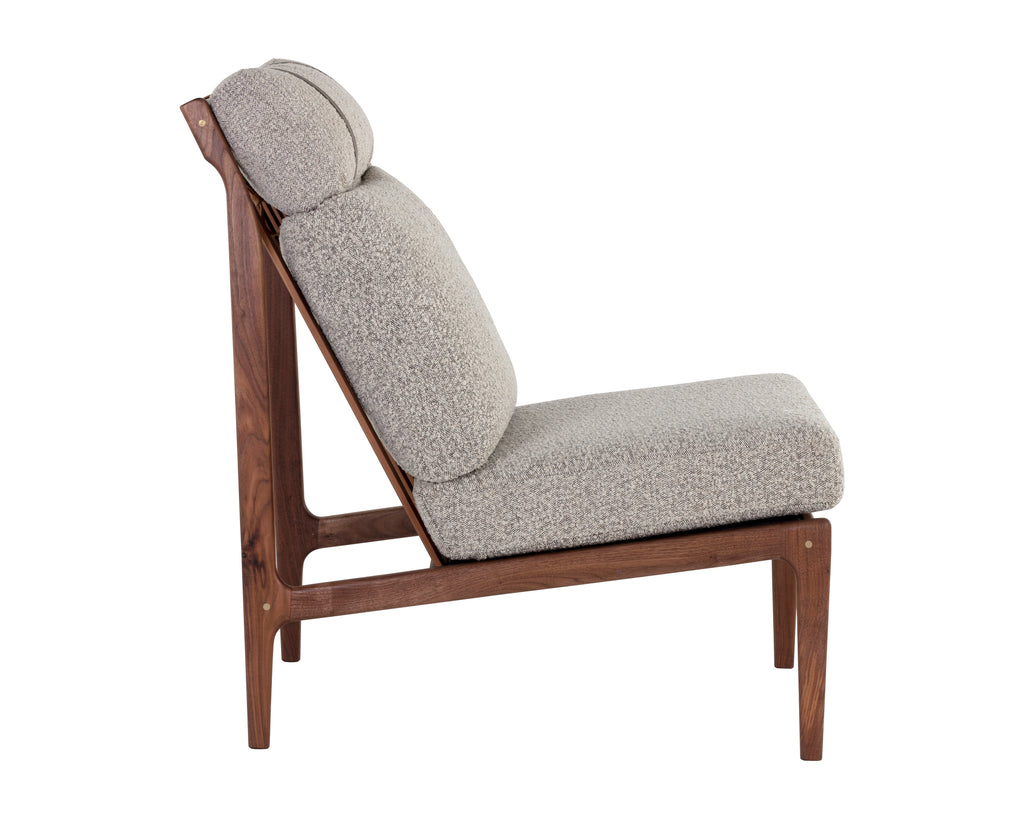 Elanor Lounge Chair - Walnut - Altro Cappuccino | Sunpan Furniture - 107099