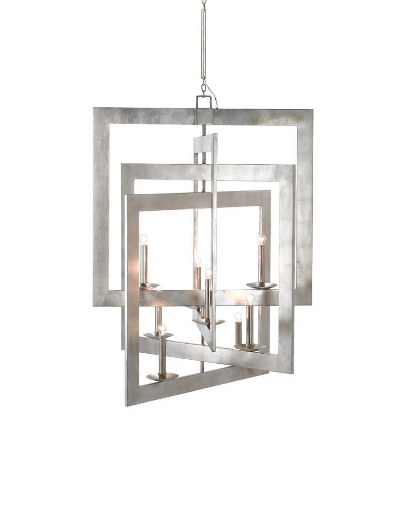 Currey & Co Middleton Grande Silver Chandelier | 9000-0352