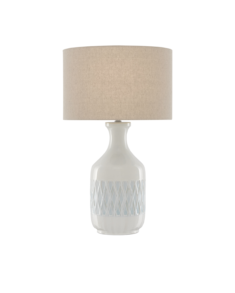 Currey & Co Samba White Table Lamp | 6000-0516