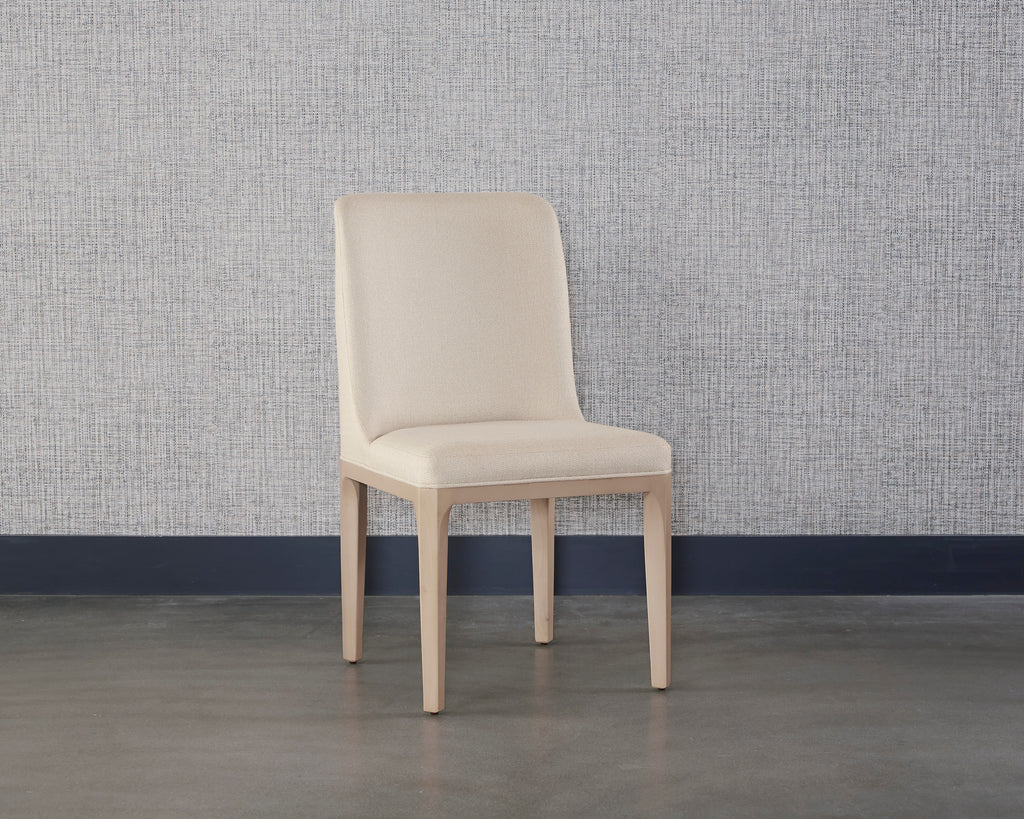 Elisa Dining Chair - Light Oak - Mainz Cream | Sunpan Furniture - 108824