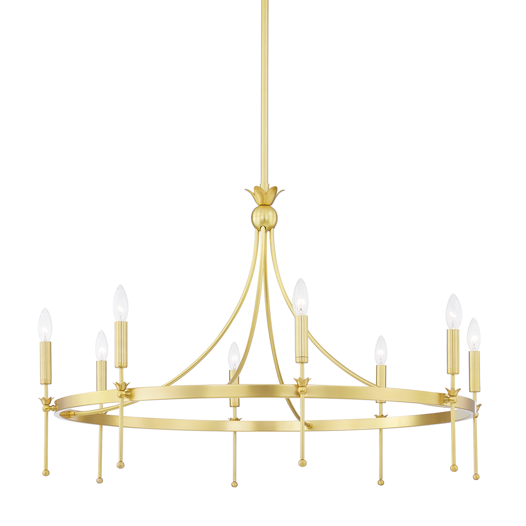 Gates Chandelier | Hudson Valley Lighting - 4338-AGB