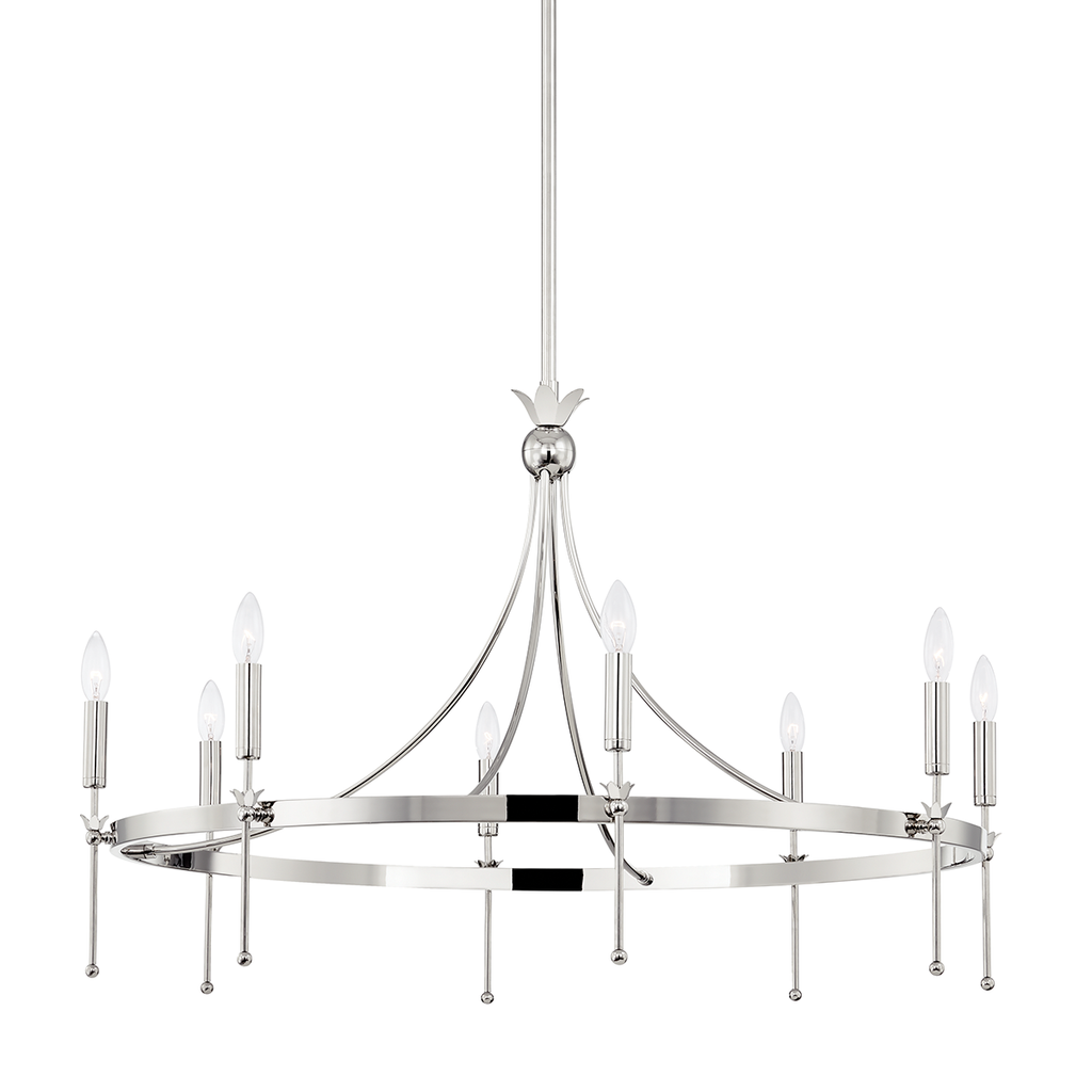 Gates Chandelier | Hudson Valley Lighting - 4338-PN