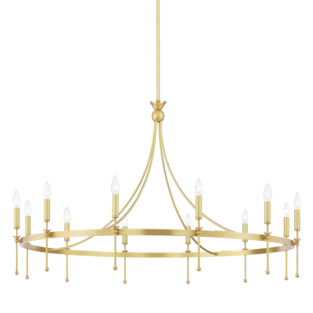 Gates Chandelier | Hudson Valley Lighting - 4351-AGB