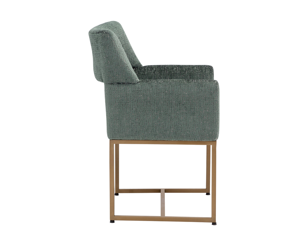 Greco Dining Armchair - Aura Teal | Sunpan Furniture - 110782