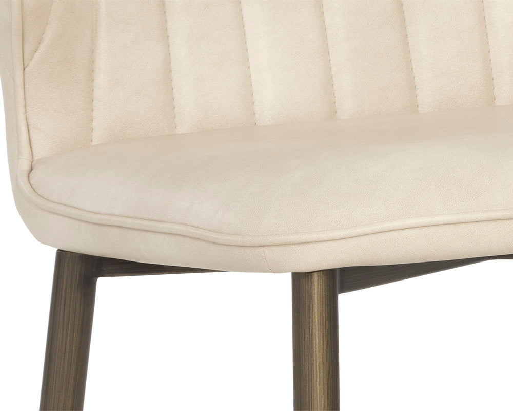 Clinton Dining Chair - Bronze - Bravo Cream | Sunpan Furniture - 106695