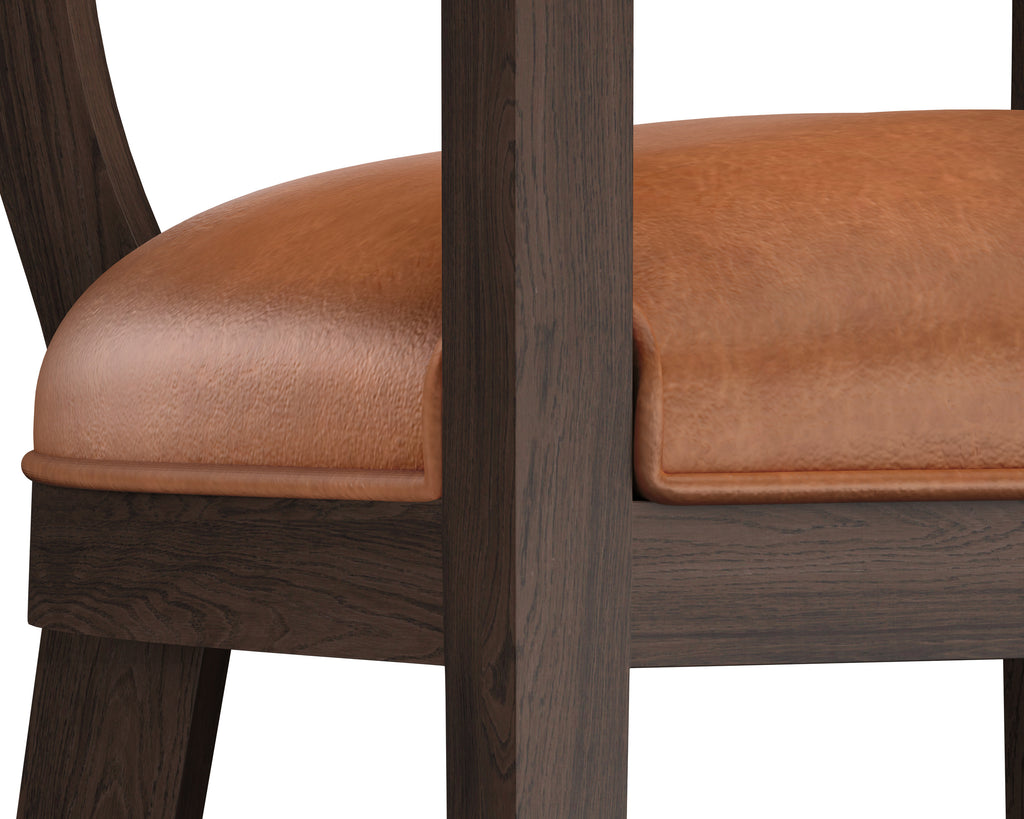 Brylea Barstool - Brown - Shalimar Tobacco Leather | Sunpan Furniture - 110516