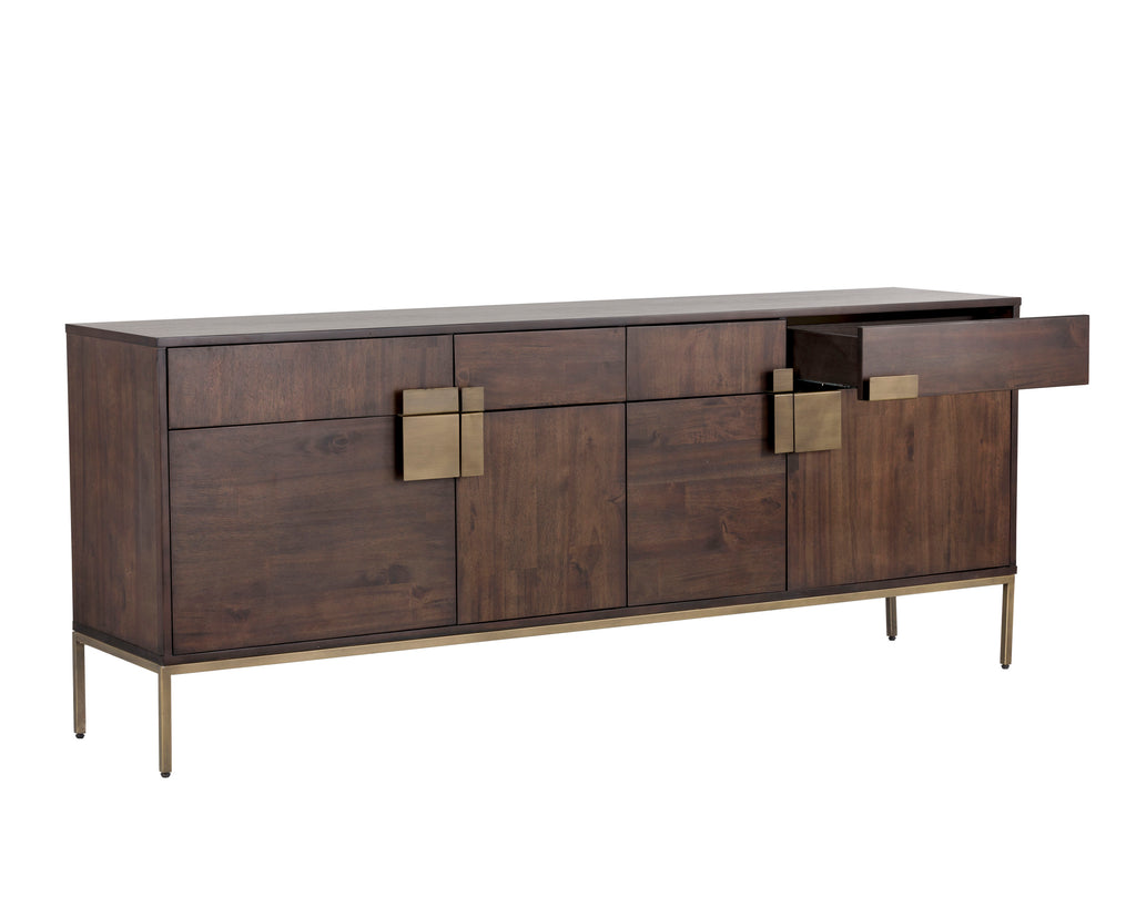 Jade Sideboard - Antique Brass - Dark Mango | Sunpan Furniture - 102927