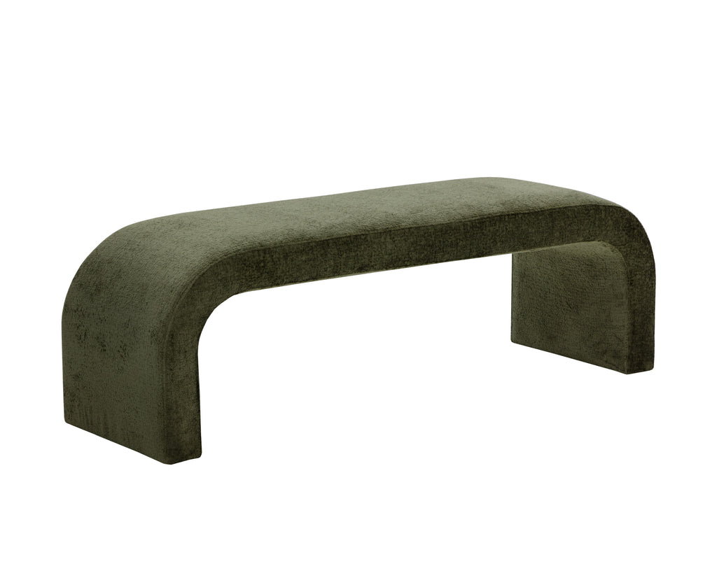 Nahara Bench - Bergen Olive | Sunpan Furniture - 109216