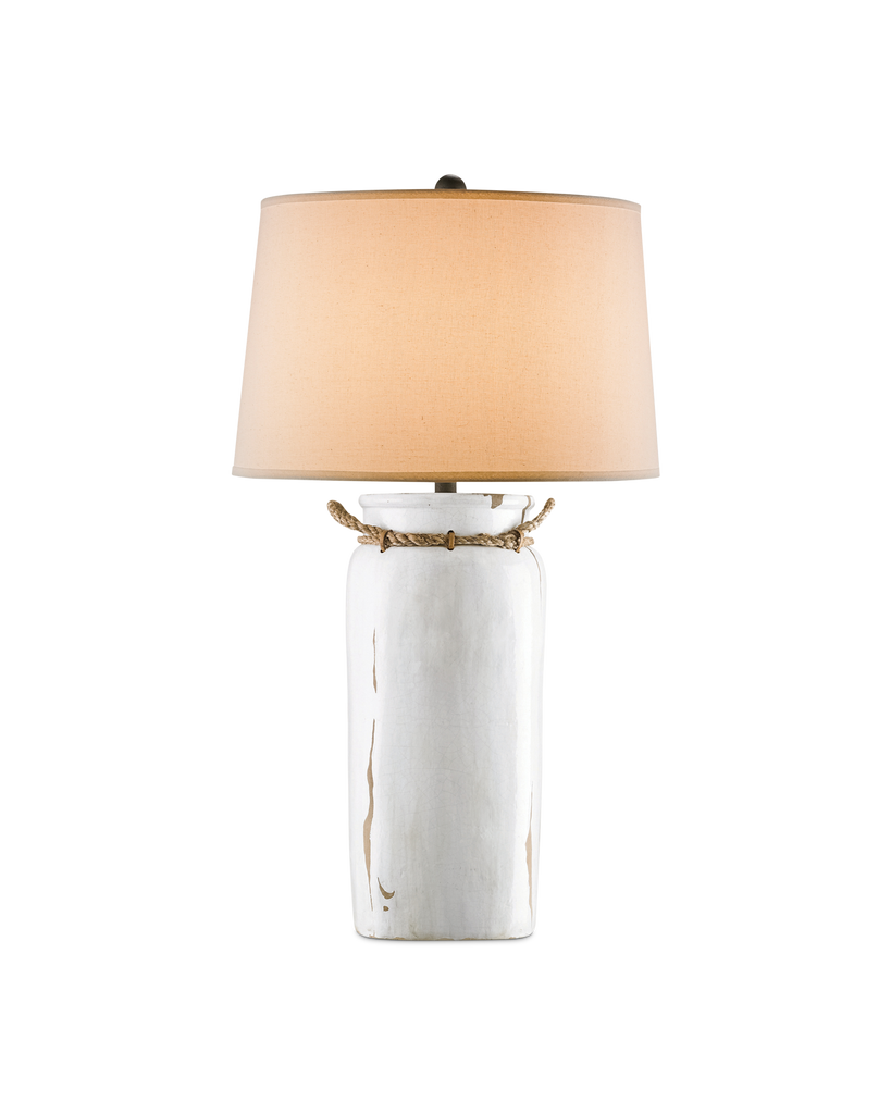 Currey & Co Sailaway White Table Lamp | 6022