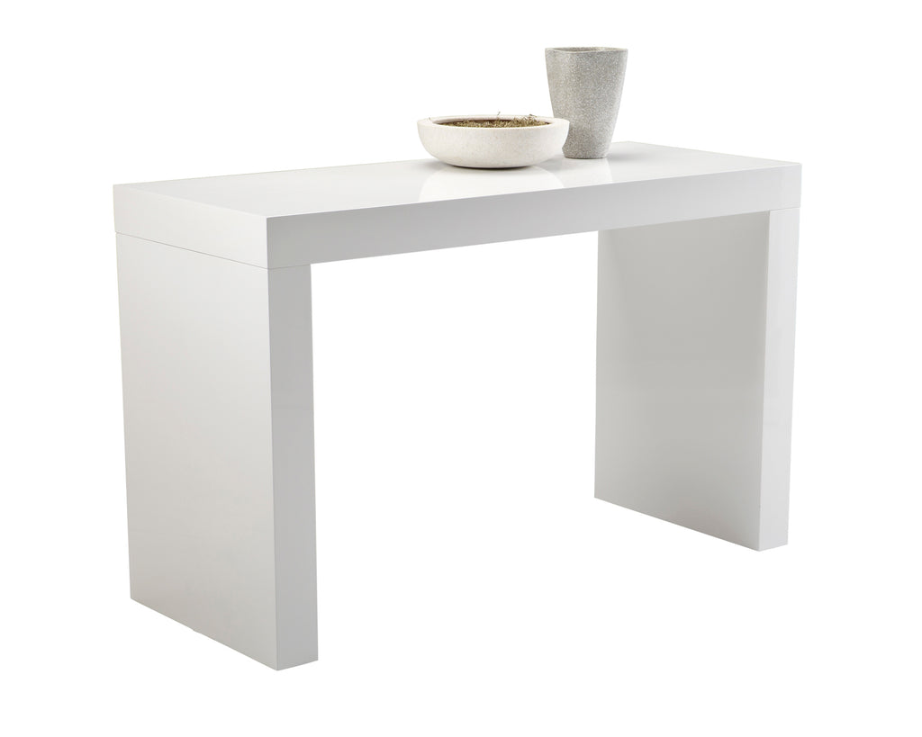 Faro Counter Table - High Gloss White | Sunpan Furniture - 50258