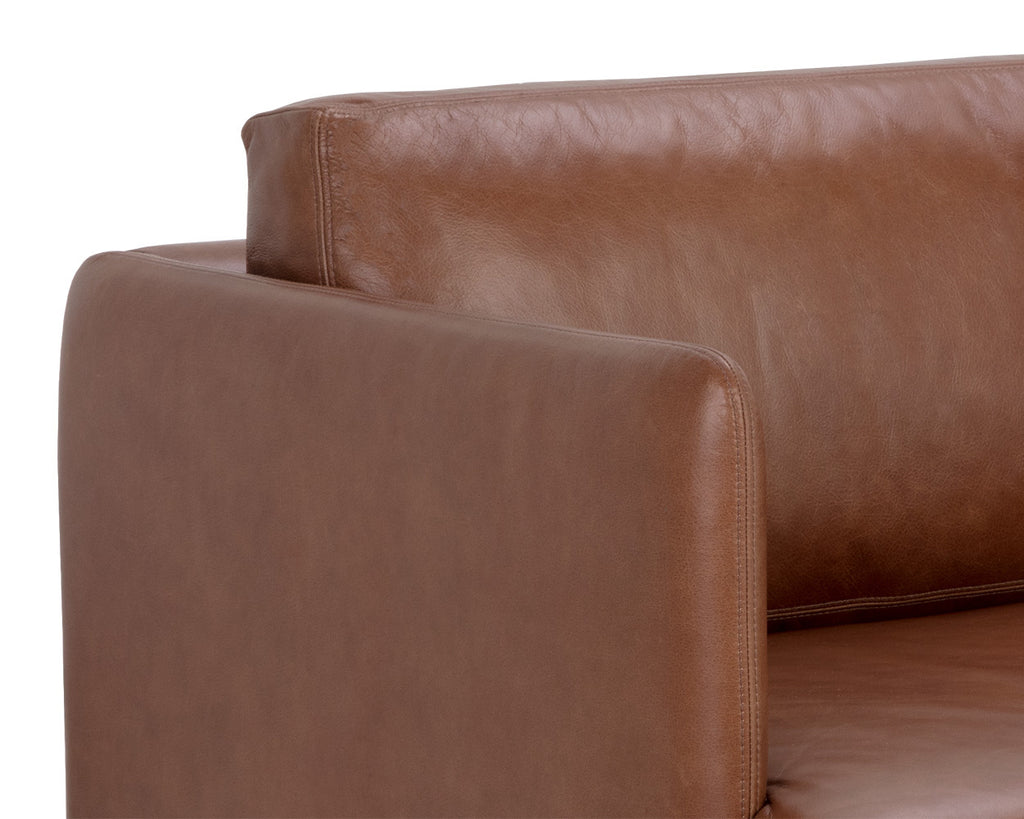 Saul Sofa - Shalimar Tobacco Leather | Sunpan Furniture - 111425