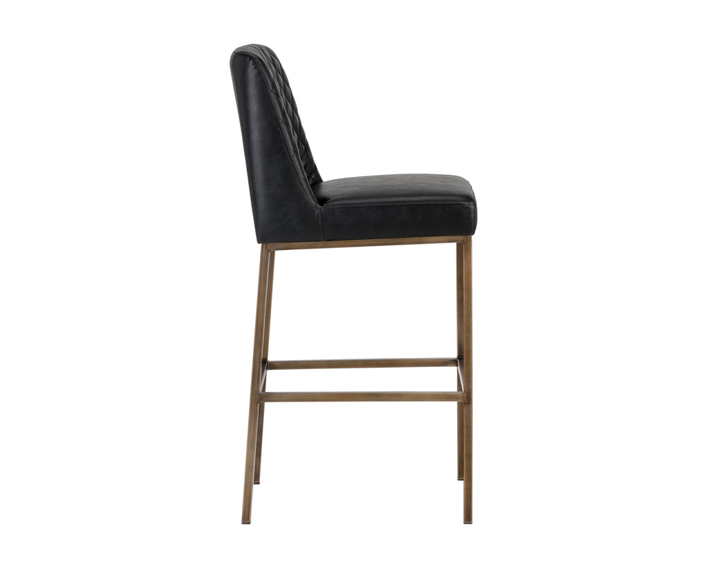 Leighland Barstool - Coal Black | Sunpan Furniture - 104902