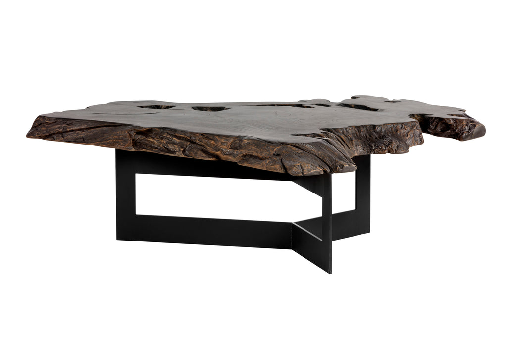 Wyatt Coffee Table - Black / Dark Brown | Sunpan Furniture - 102222