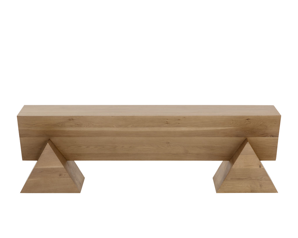 Gregor Bench - Rustic Oak | Sunpan Furniture - 111327