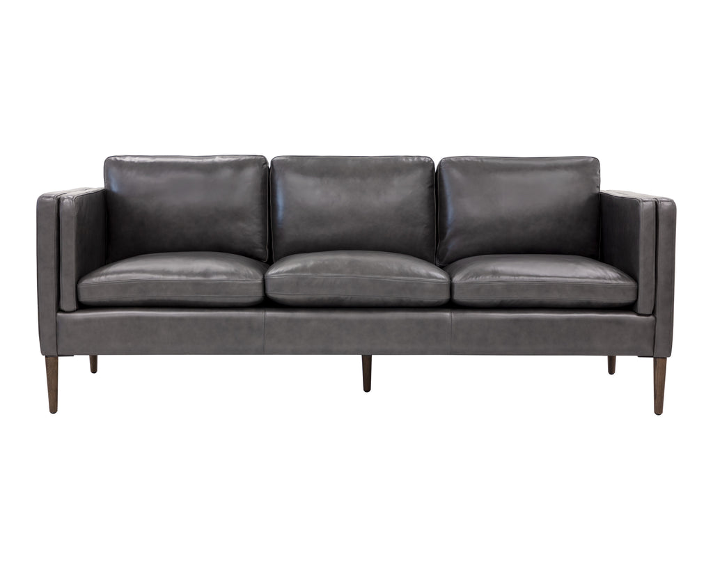 Richmond Sofa - Brentwood Charcoal Leather | Sunpan Furniture - 110576