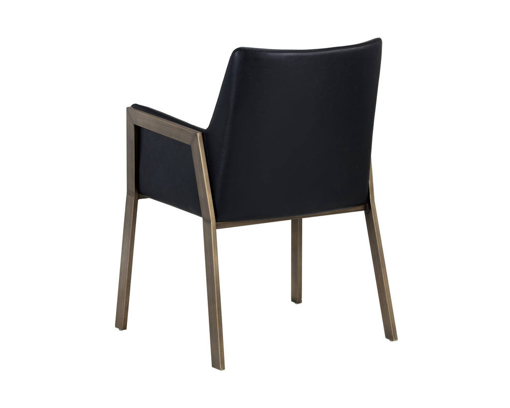 Bernadette Dining Armchair - Bravo Black | Sunpan Furniture - 105284