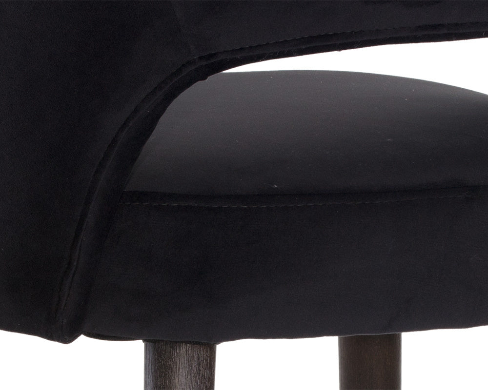 Monae Counter Stool - Abbington Black | Sunpan Furniture - 105494