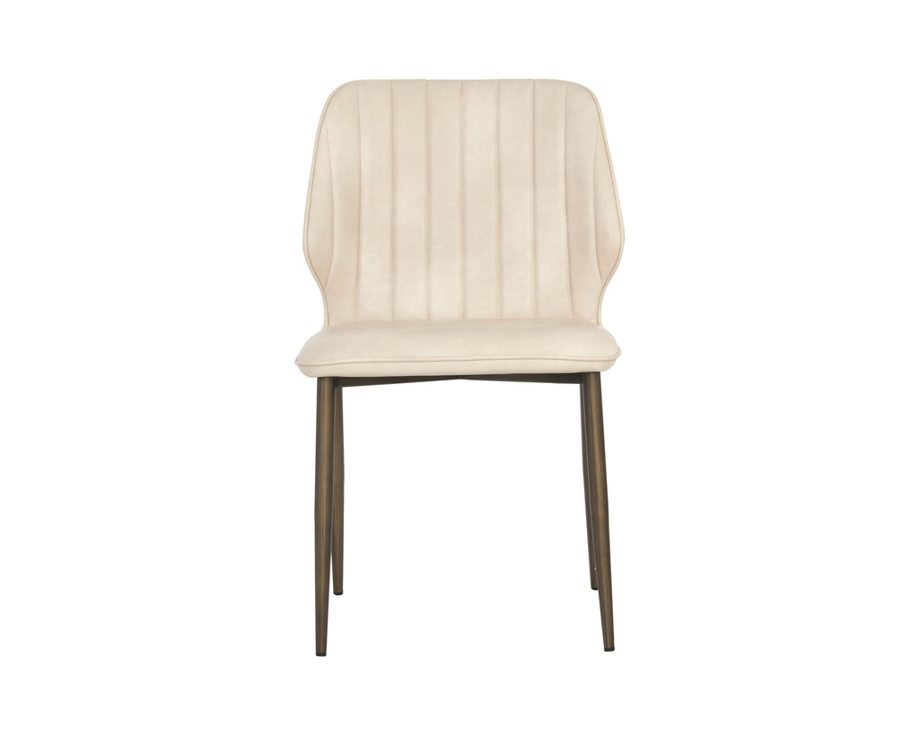 Clinton Dining Chair - Bronze - Bravo Cream | Sunpan Furniture - 106695