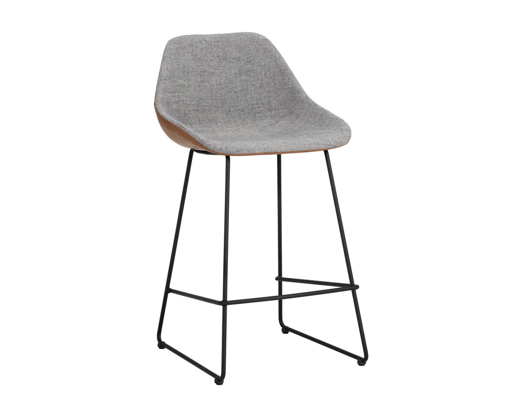 Mccoy Counter Stool - November Grey / Cinnamon Brown | Sunpan Furniture - 104390