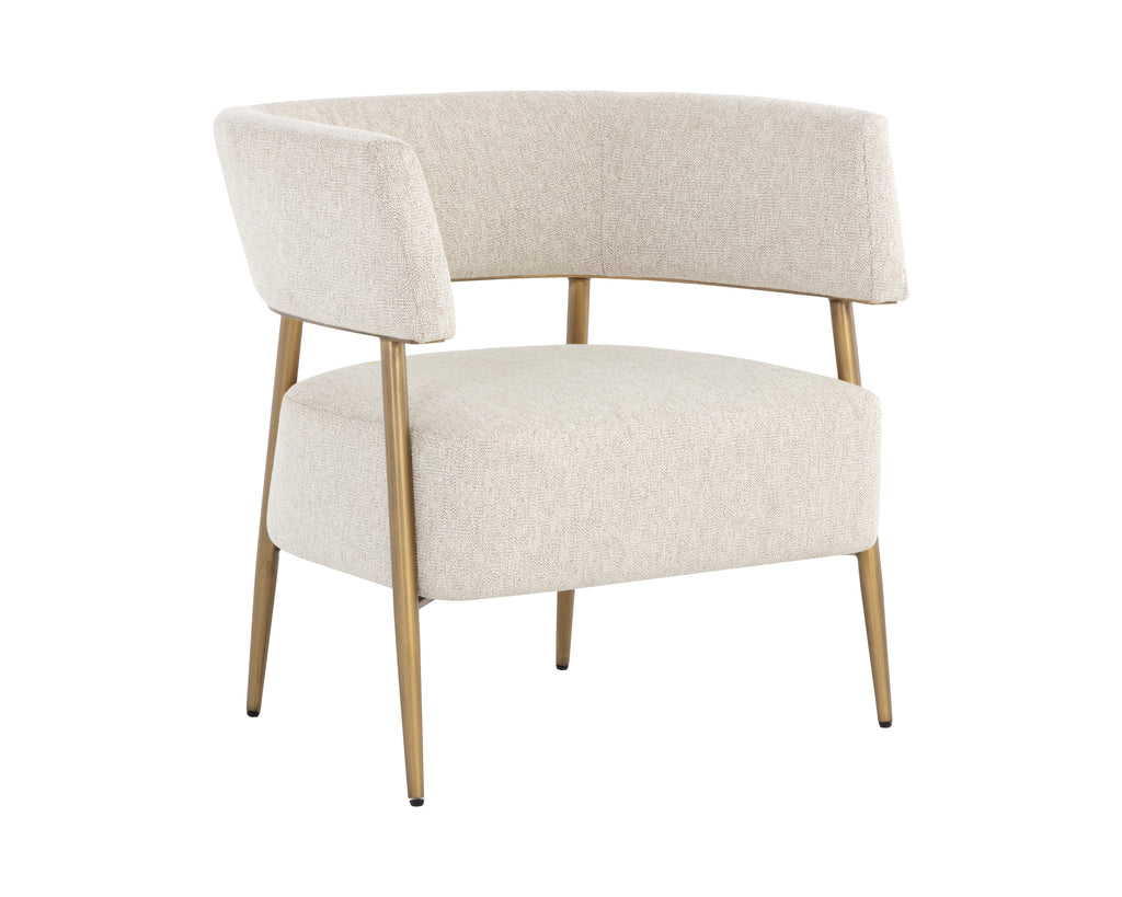 Maestro Lounge Chair - Dove Cream | Sunpan Furniture - 108146