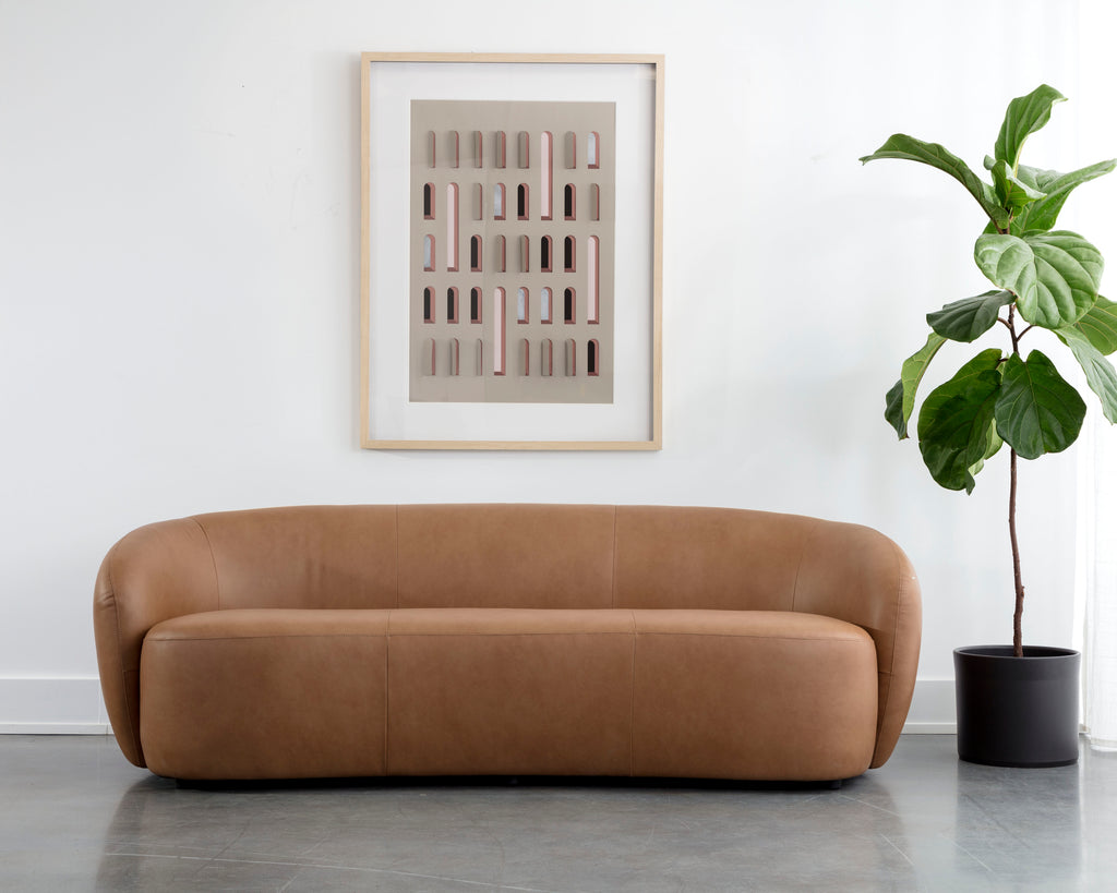 Lorne Sofa - Aline Butternut Leather | Sunpan Furniture - 111058