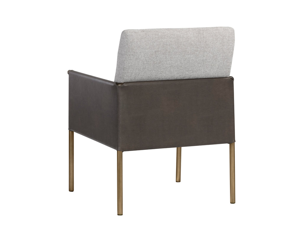 Bellevue Lounge Chair - Belfast Heather Grey / Bravo Ash | Sunpan Furniture - 106183