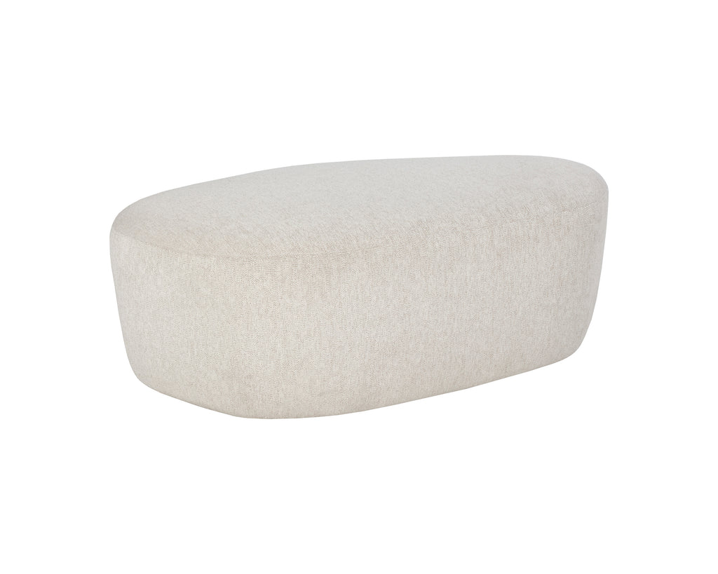 Soraya Ottoman - Dove Cream | Sunpan Furniture - 107453