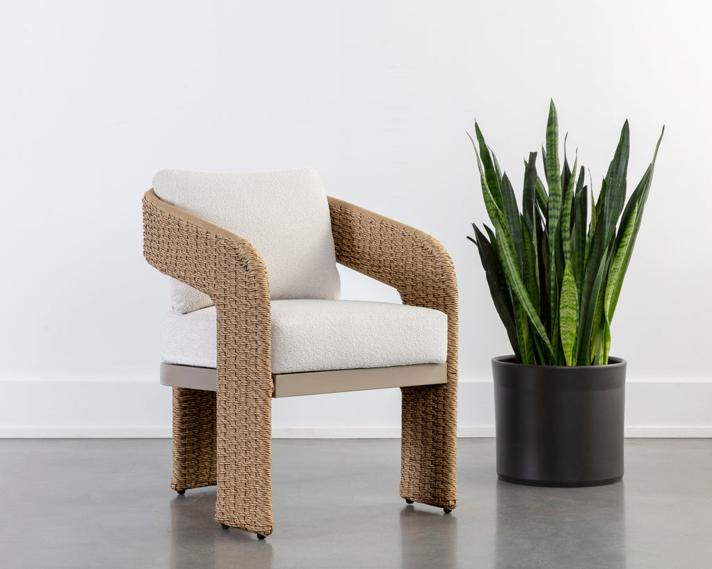 Pylos Dining Armchair - Natural - Louis Cream | Sunpan Furniture - 111597