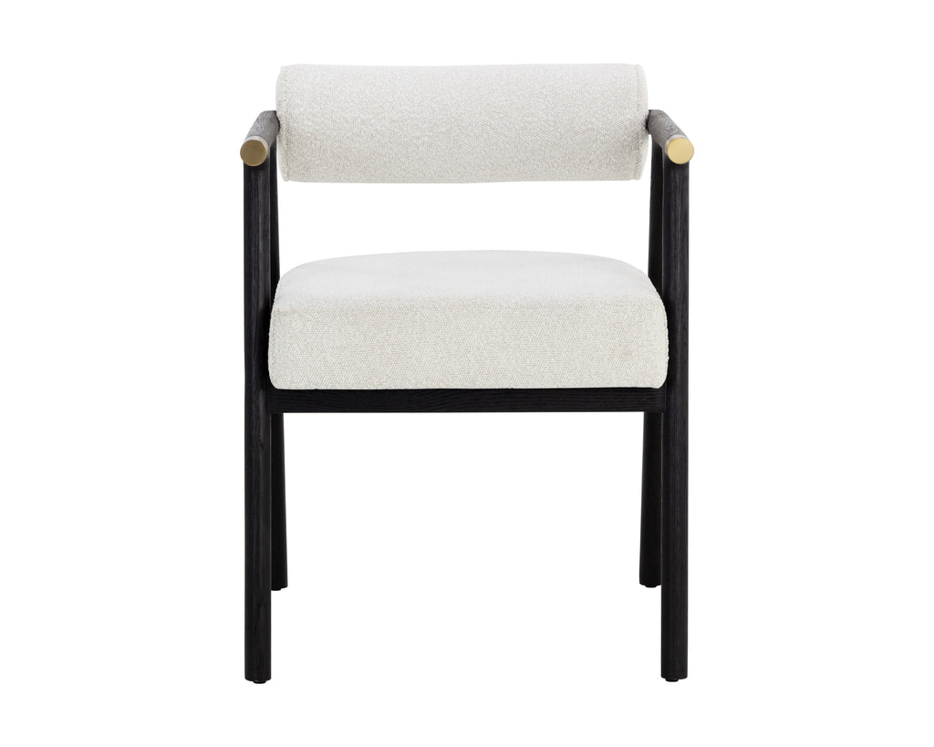 Sova Dining Armchair - Copenhagen White | Sunpan Furniture - 111340