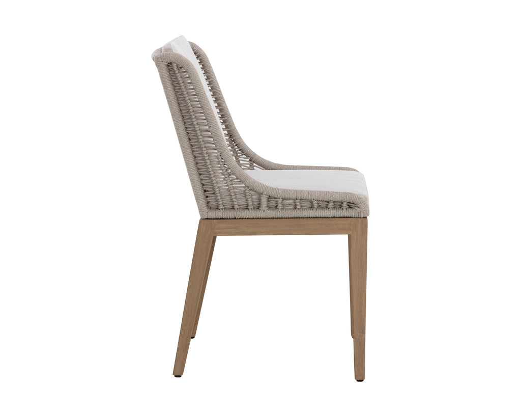 Sorrento Dining Chair - Drift Brown - Palazzo Cream | Sunpan Furniture - 110736