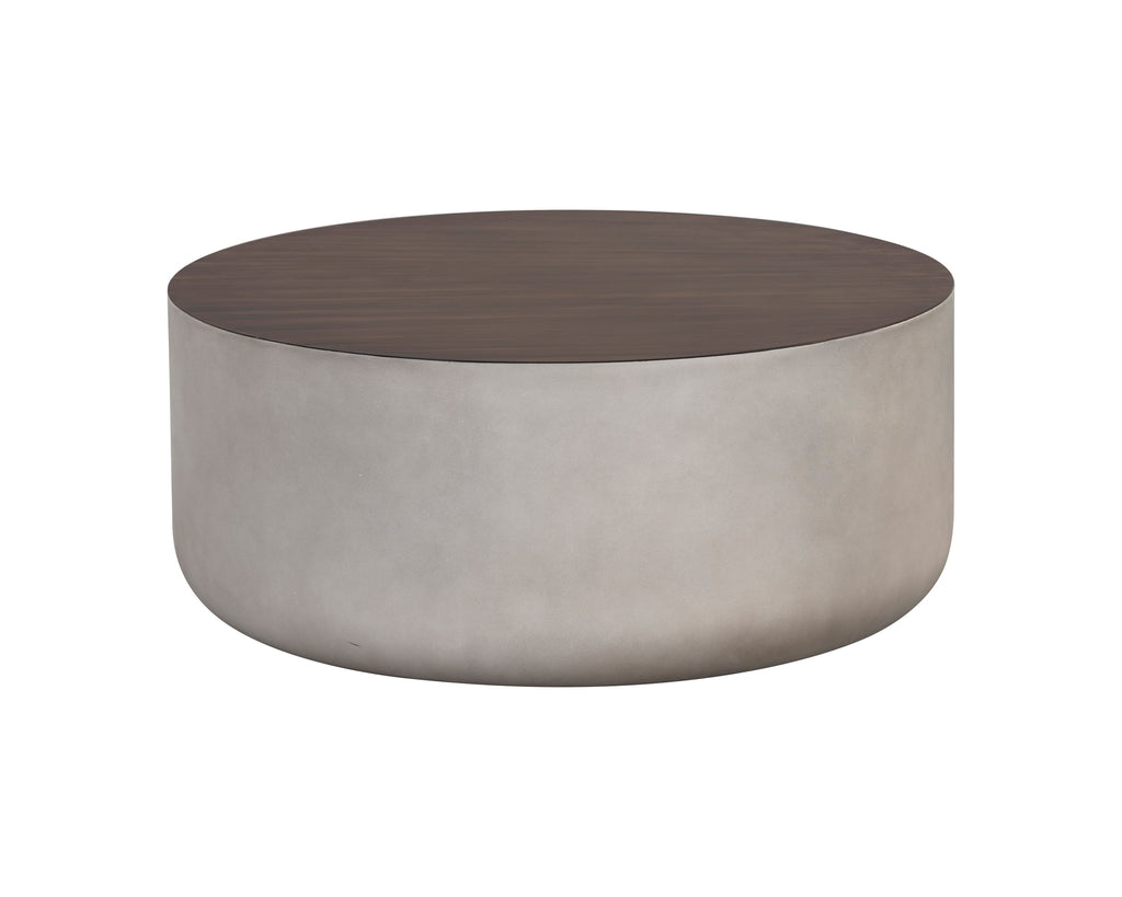 Diaz Coffee Table - Grey - Wood Grain Brown | Sunpan Furniture - 107196