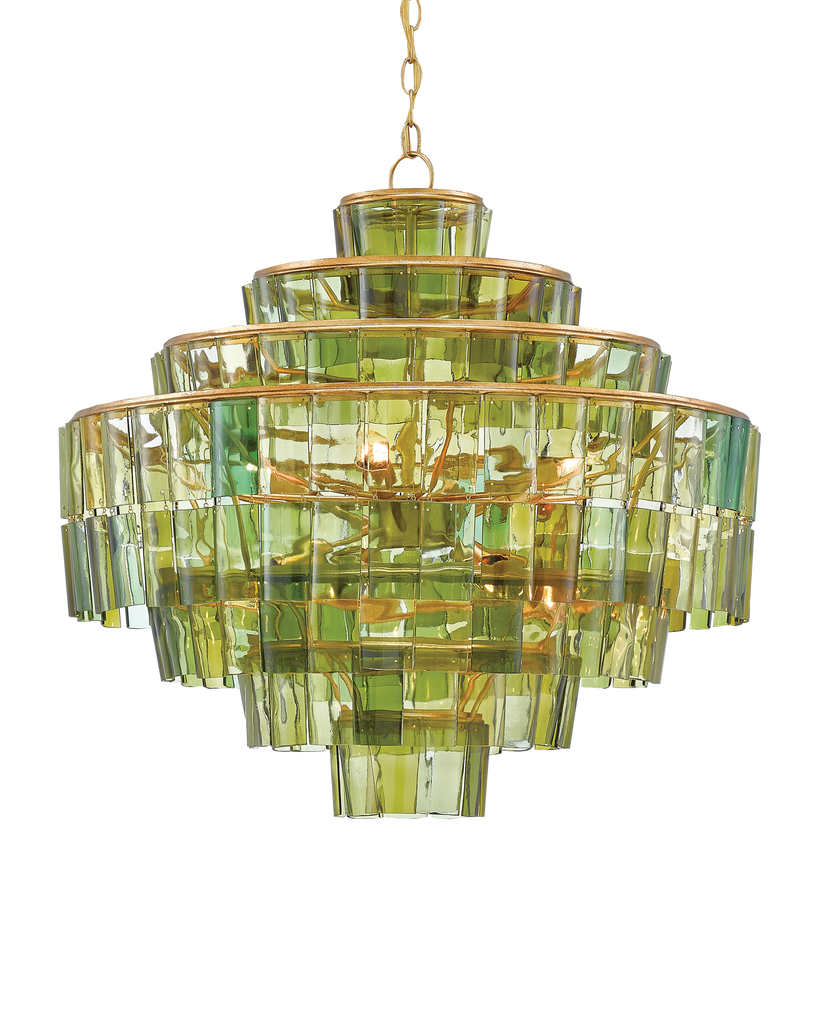 Currey & Co Sommelier Green Chandelier | 9000-0148