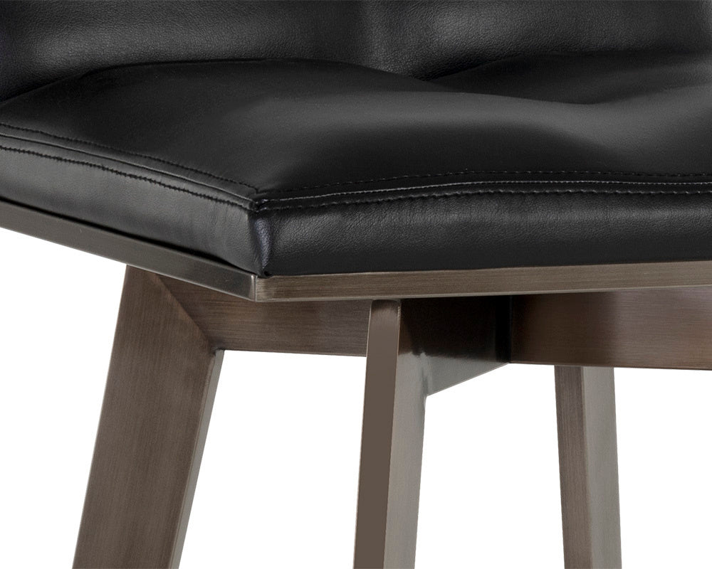 Arizona Swivel Barstool - Castillo Black | Sunpan Furniture - 106559