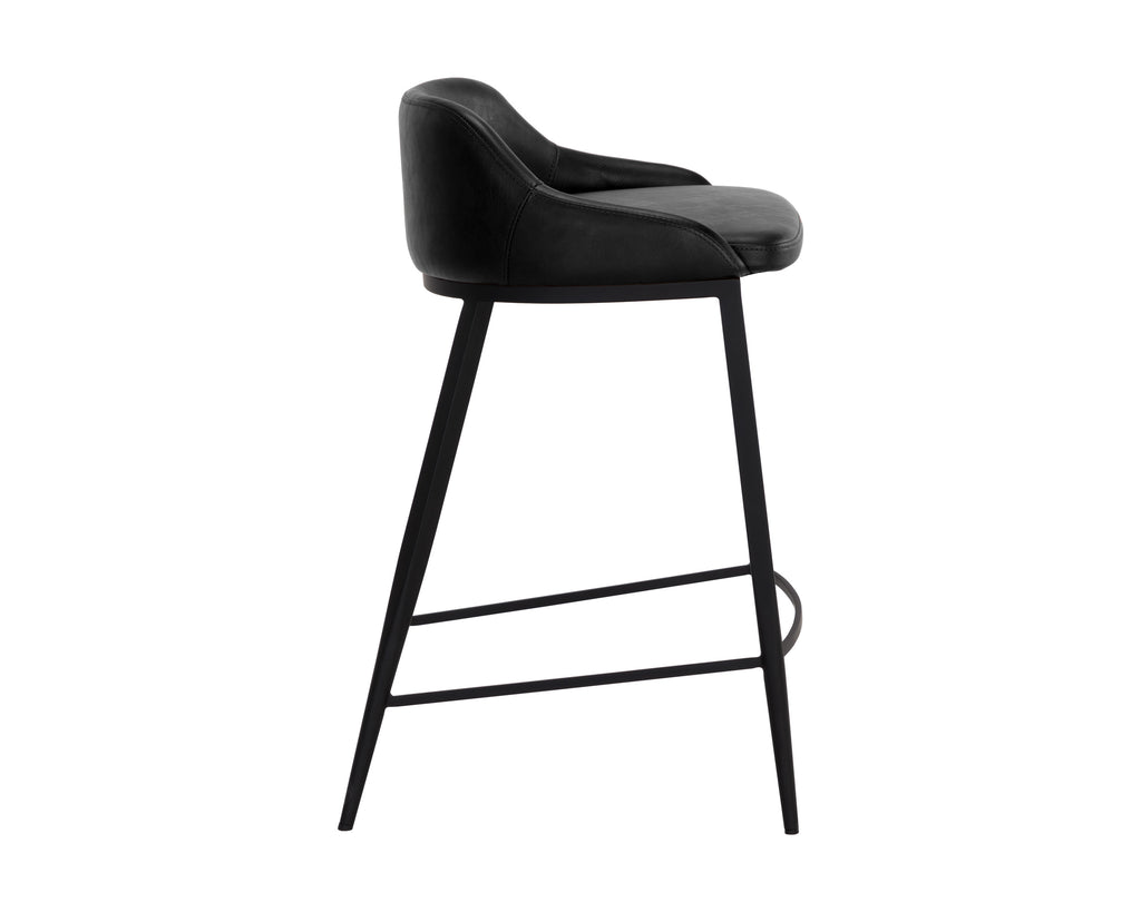 Astra Counter Stool - Black - Nightfall Black | Sunpan Furniture - 111081