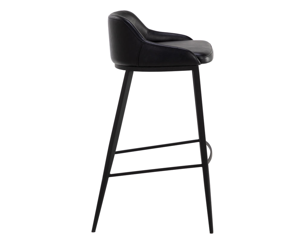 Astra Barstool - Black - Nightfall Black | Sunpan Furniture - 110448