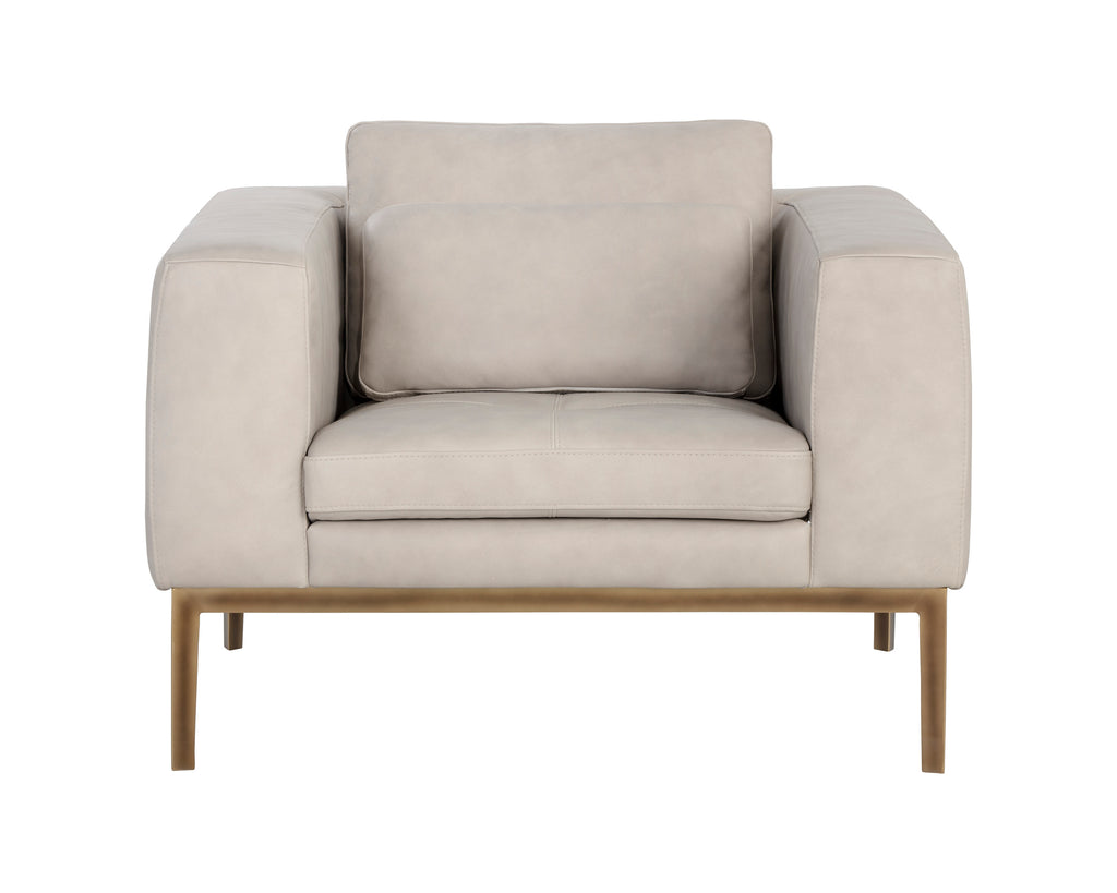 Burr Armchair - Bali Bone Leather | Sunpan Furniture - 106597