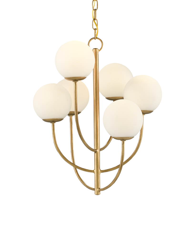 Currey & Co Sunnylands Brass Chandelier | 9000-0819