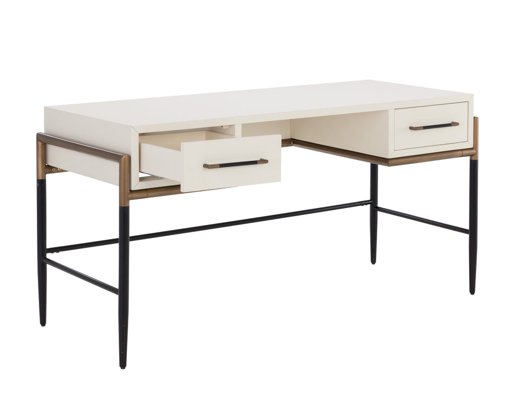 Weldrick Desk - Oyster | Sunpan Furniture - 110814