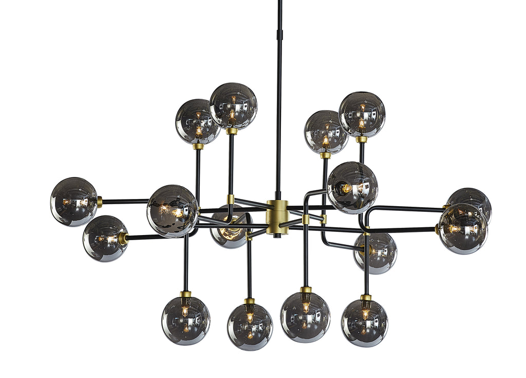 Deimos Chandelier - Large - Smoke Grey | Sunpan Furniture - 105527