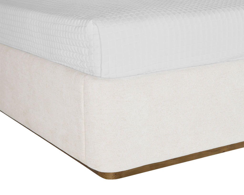 Jamille Bed - Queen - Eclipse White | Sunpan Furniture - 111224