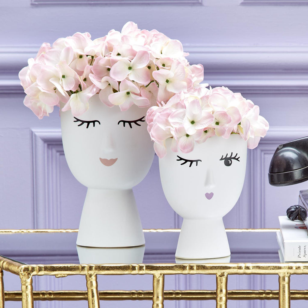 Two's Company Margaux Vases (includes 2 Designs: Wink and Smile)