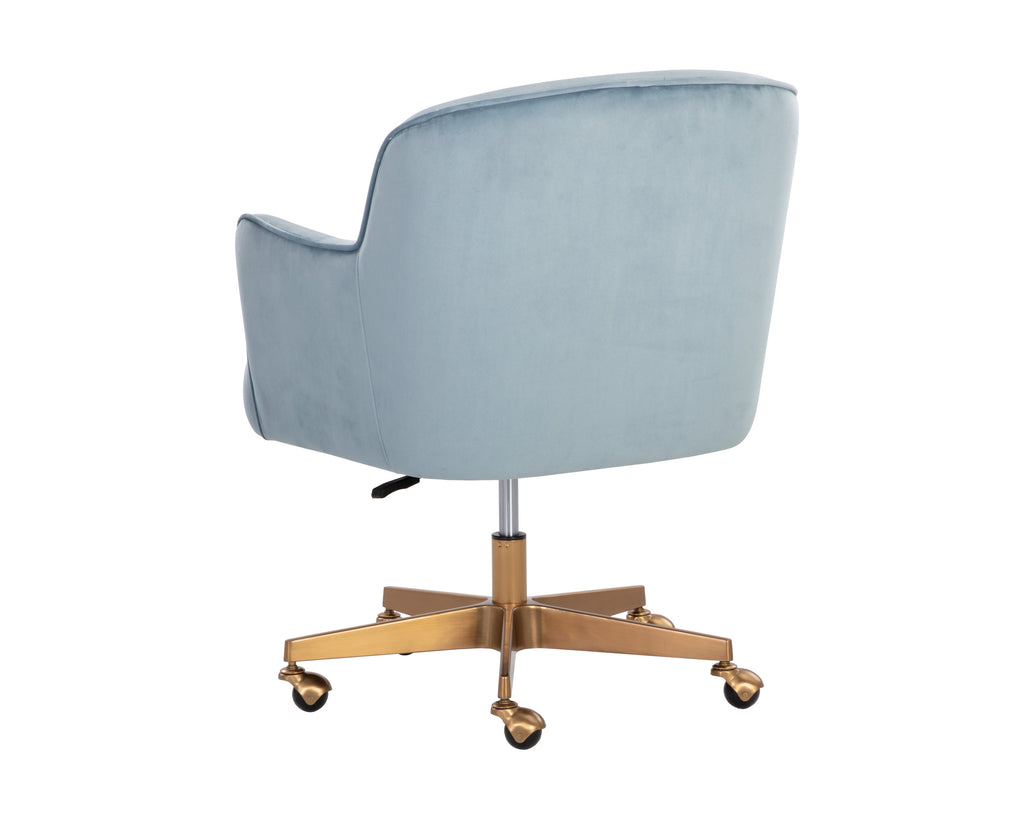 Karina Office Chair - Cornflower Blue Sky | Sunpan Furniture - 107853