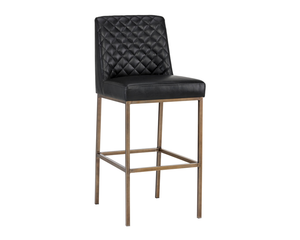 Leighland Barstool - Coal Black | Sunpan Furniture - 104902