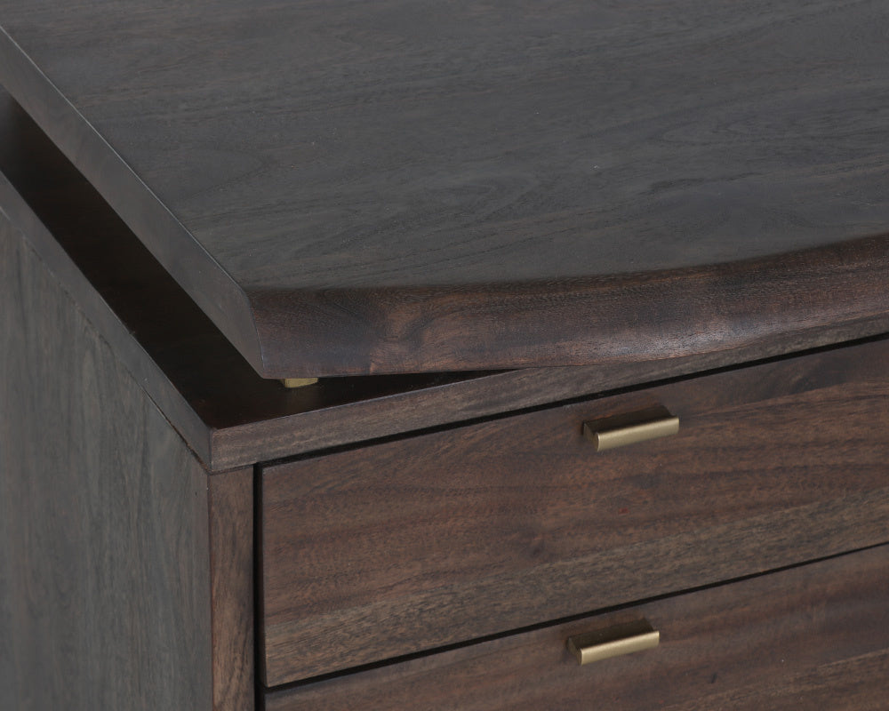 Lewis Desk - Dark Brown | Sunpan Furniture - 107009