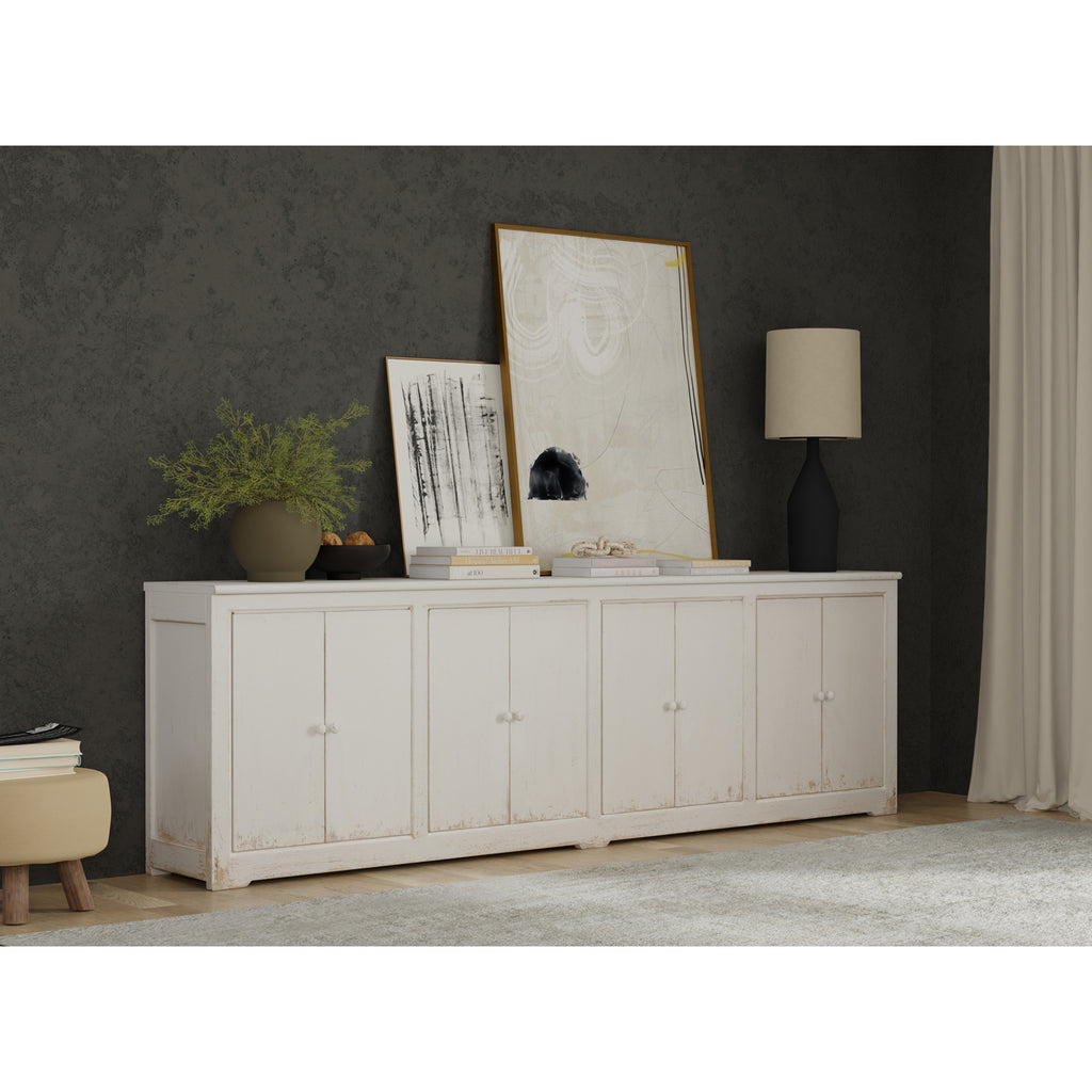 Eight Is Enough Sideboard Whitewash | Sarreid - 53045